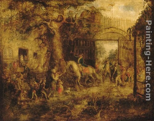 John Quidor The Vigilant Stuyvesant's Wall Street Gate